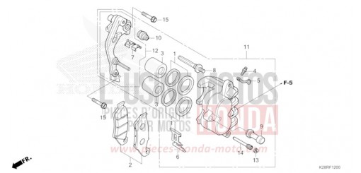 ETRIER DE FREIN AVANT CRF125FS de 2025